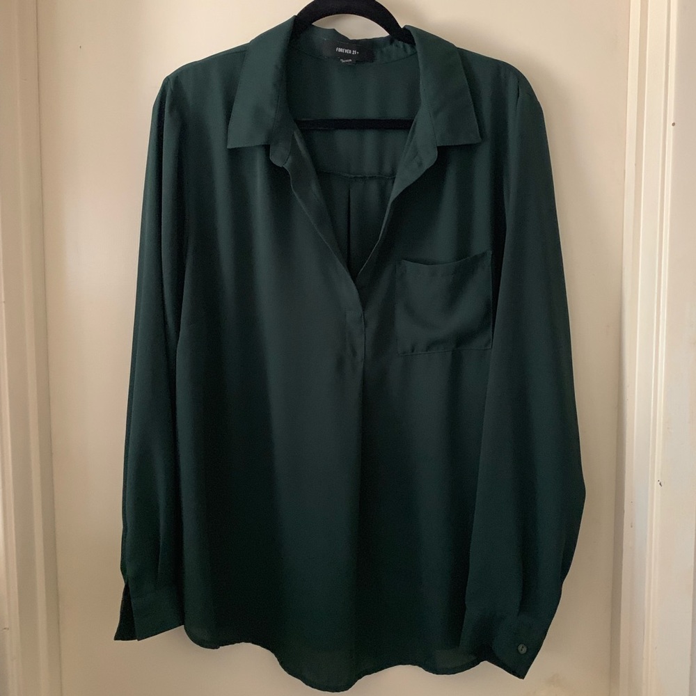 Chiffon collared top